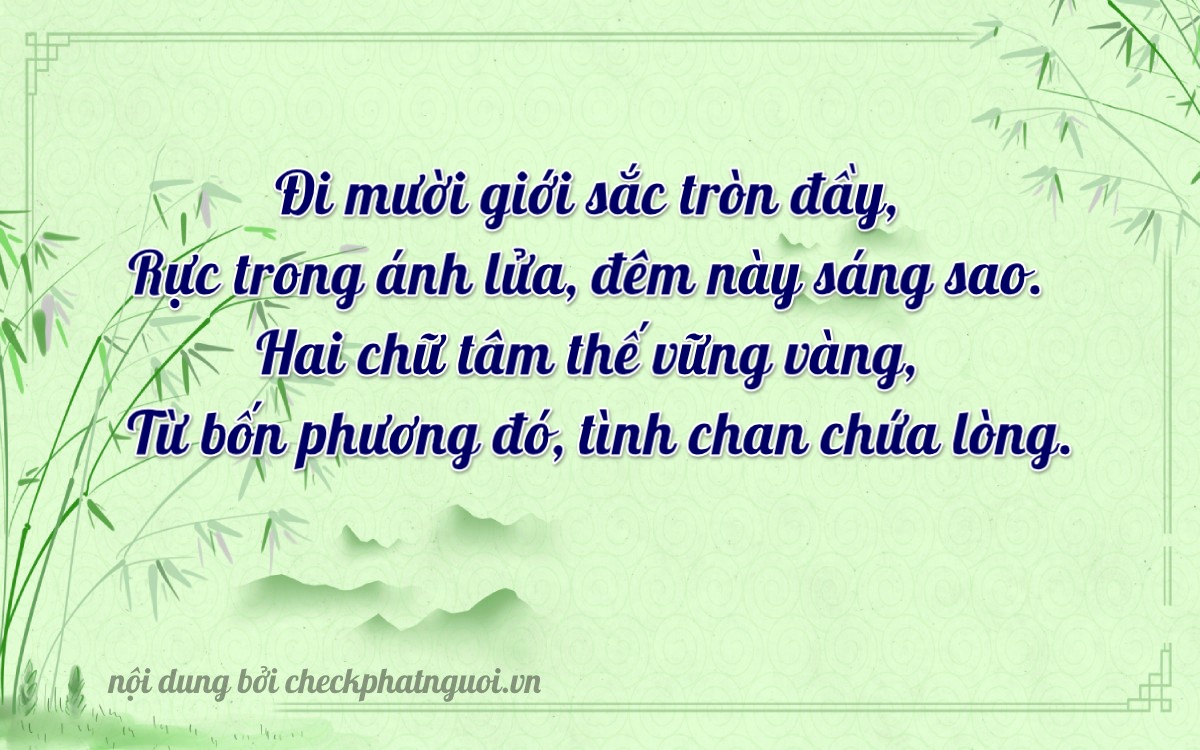 Bài thơ ý nghĩa cho <b>biển số 36H-10216</b> tại website checkphatnguoi.vn