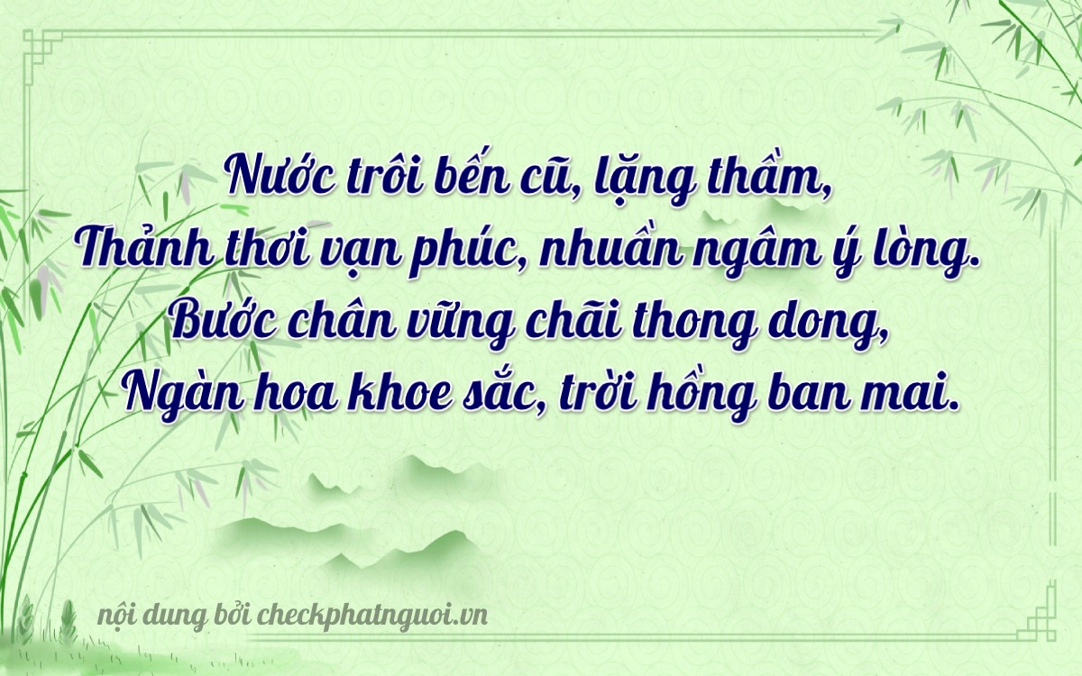 Bài thơ ý nghĩa cho <b>biển số 36K-01778</b> tại website checkphatnguoi.vn