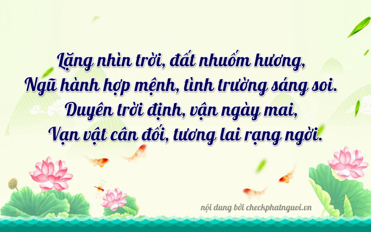 Bài thơ ý nghĩa cho <b>biển số 36K-02741</b> tại website checkphatnguoi.vn