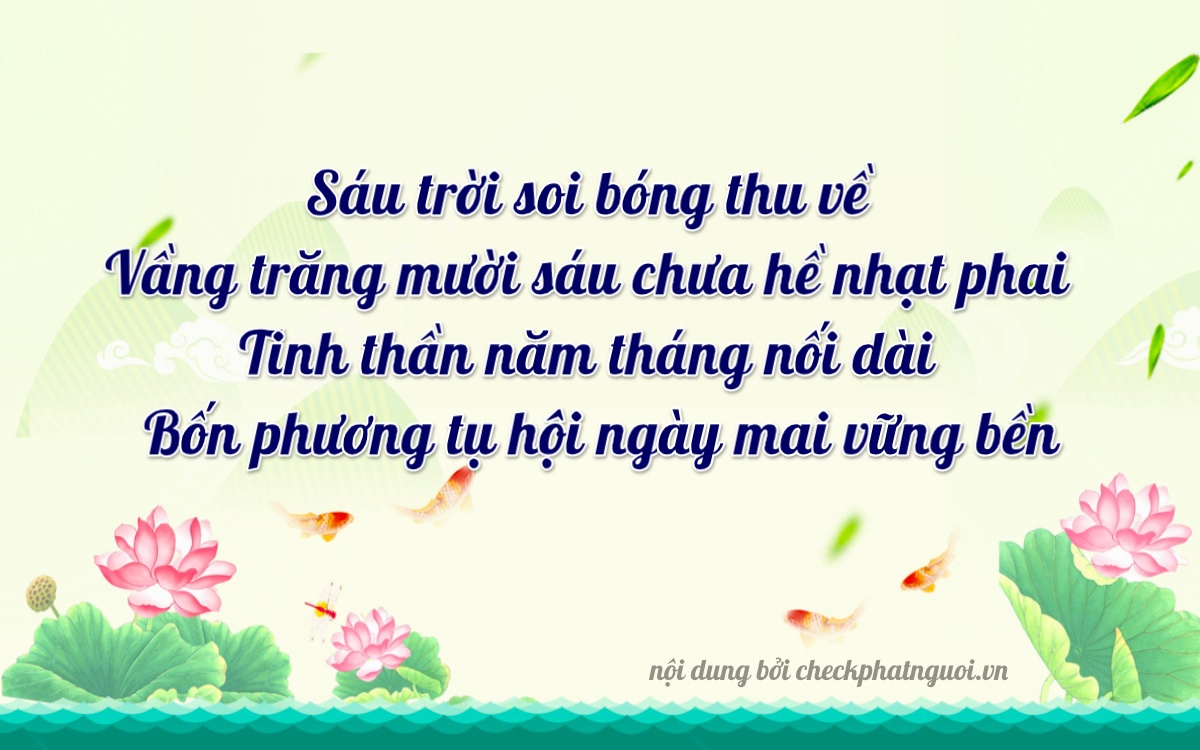 Bài thơ ý nghĩa cho <b>biển số 36K-03665</b> tại website checkphatnguoi.vn
