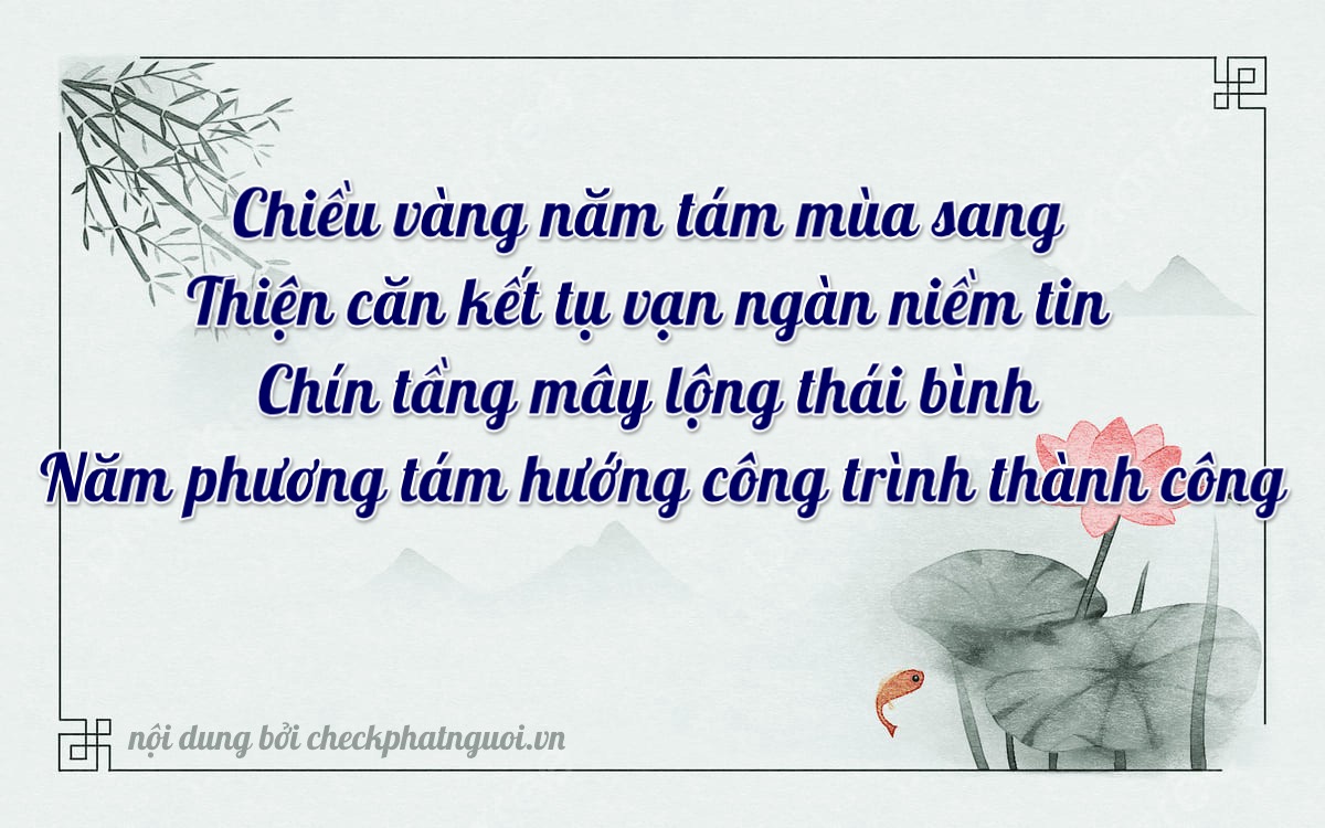 Bài thơ ý nghĩa cho <b>biển số 36K-05865</b> tại website checkphatnguoi.vn