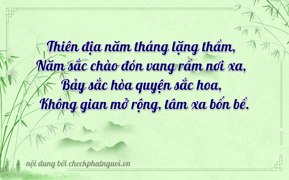 Bài thơ ý nghĩa cho <b>biển số 36K-08570</b> tại website checkphatnguoi.vn