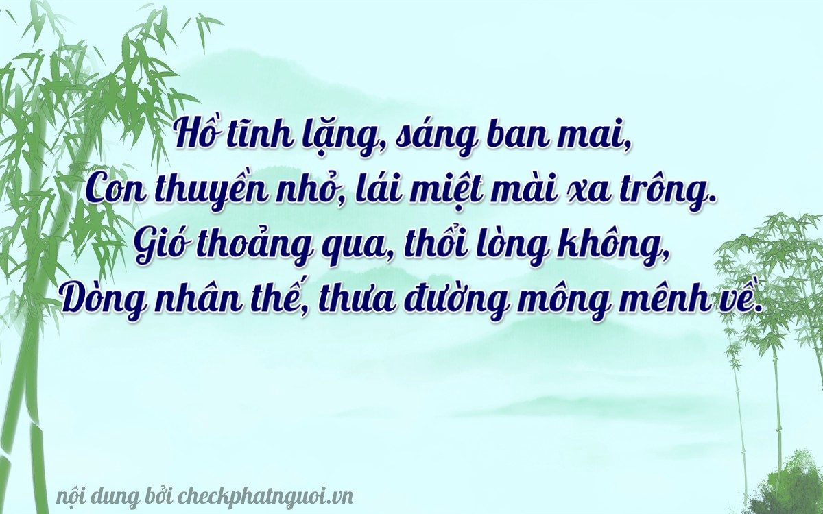 Bài thơ ý nghĩa cho <b>biển số 36K-09584</b> tại website checkphatnguoi.vn