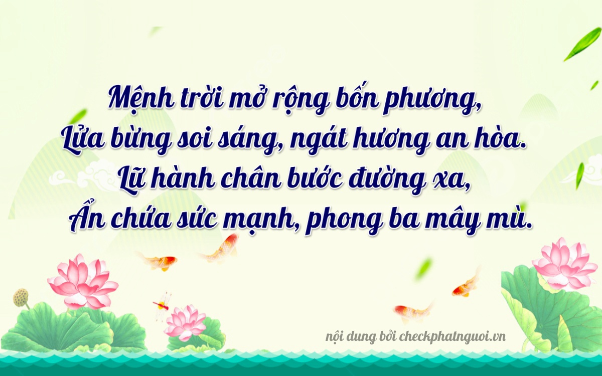 Bài thơ ý nghĩa cho <b>biển số 36K-09660</b> tại website checkphatnguoi.vn