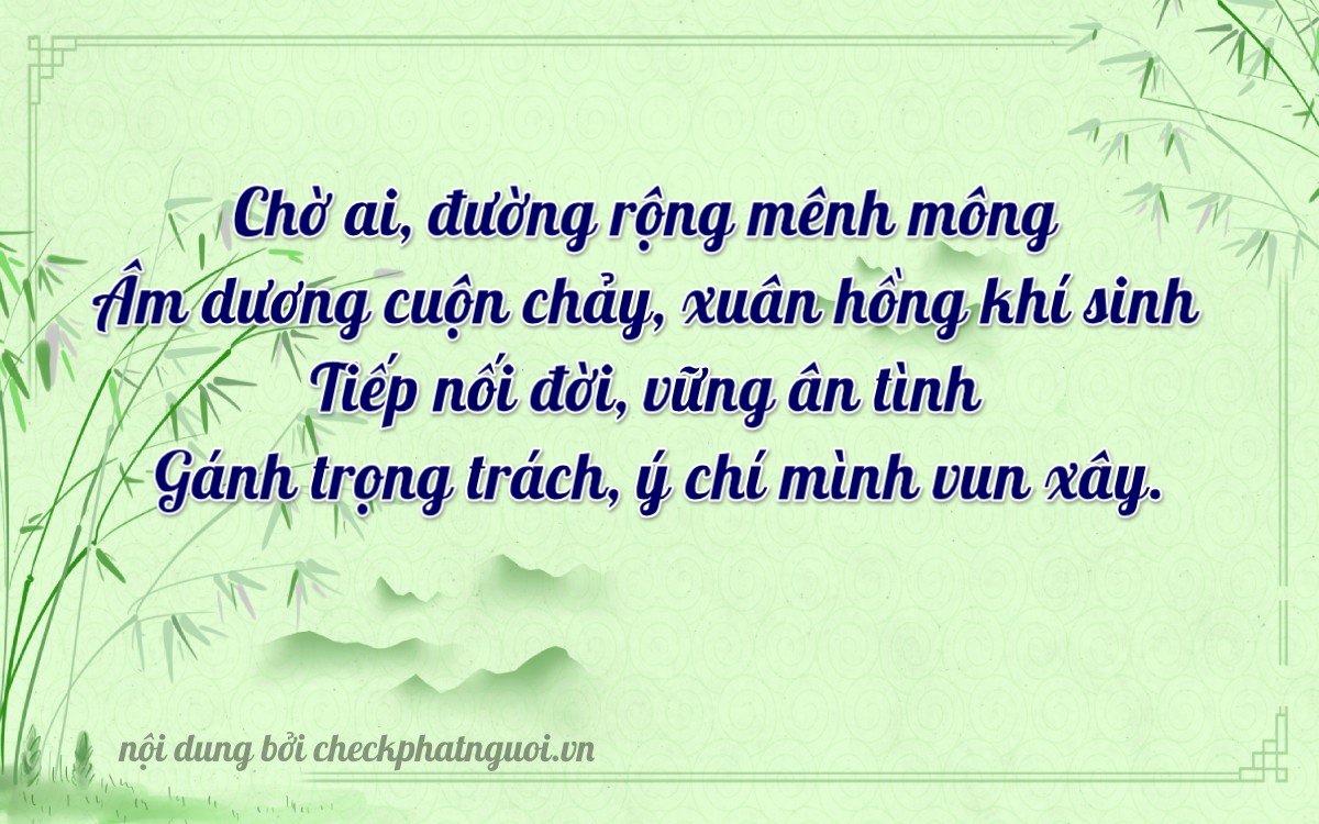 Bài thơ ý nghĩa cho <b>biển số 36K-10264</b> tại website checkphatnguoi.vn