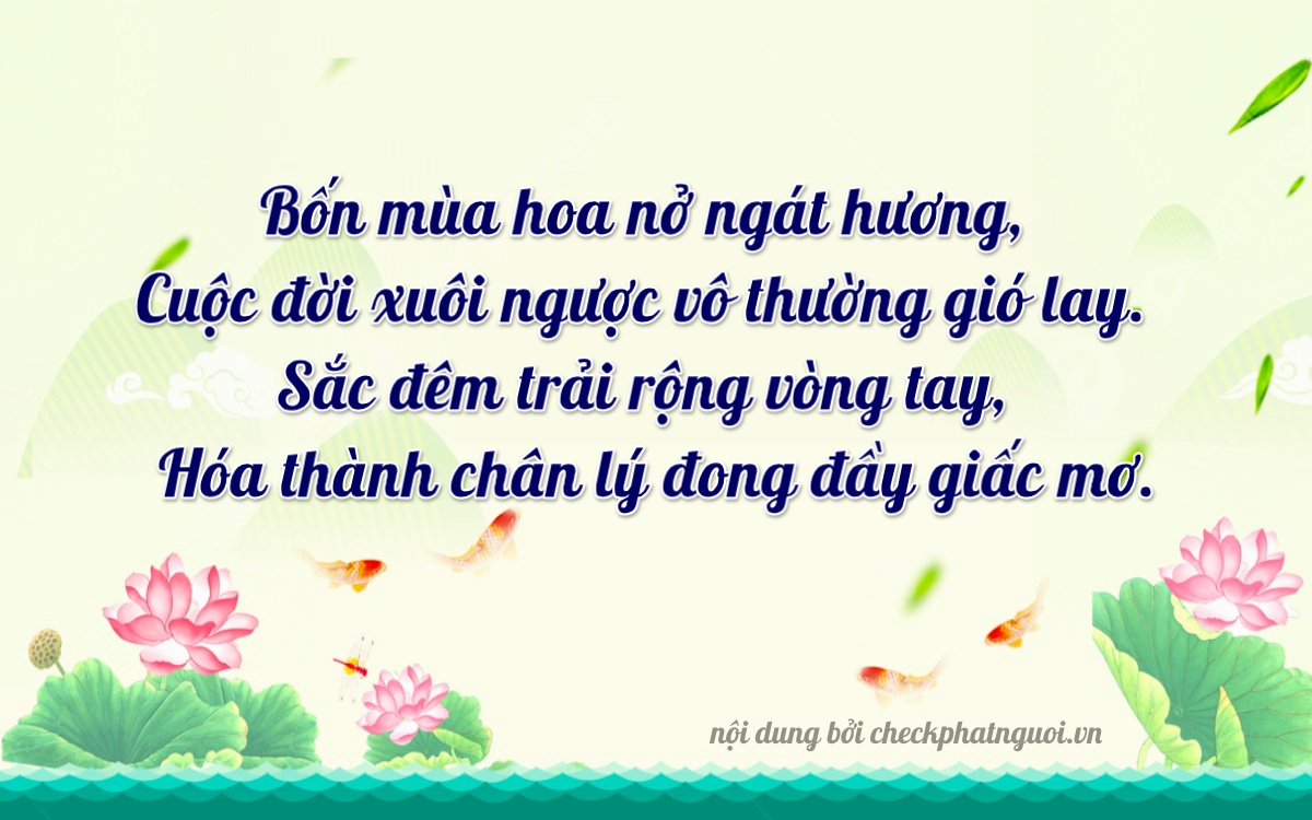 Bài thơ ý nghĩa cho <b>biển số 36K-10473</b> tại website checkphatnguoi.vn