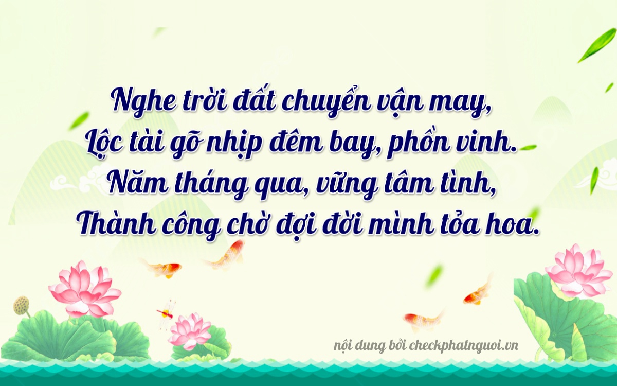 Bài thơ ý nghĩa cho <b>biển số 36K-11166</b> tại website checkphatnguoi.vn