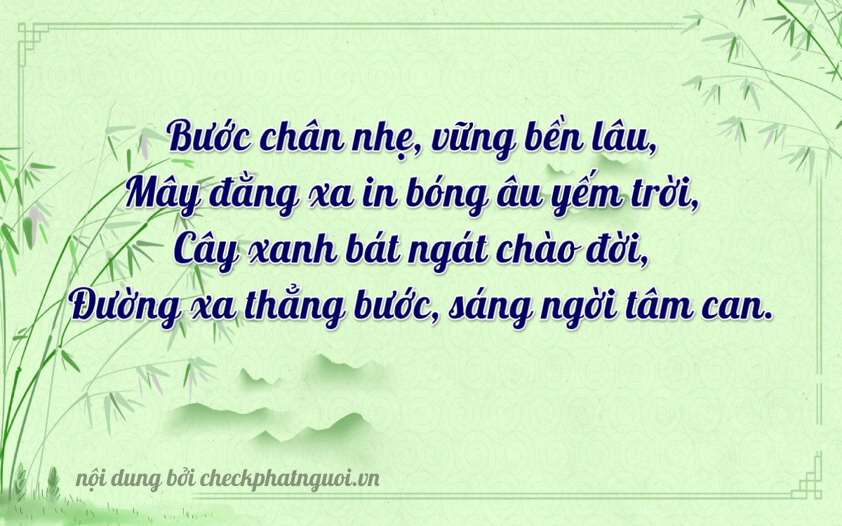 Bài thơ ý nghĩa cho <b>biển số 36K-12476</b> tại website checkphatnguoi.vn