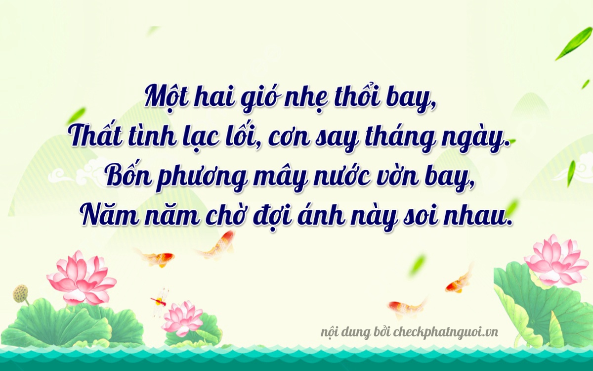 Bài thơ ý nghĩa cho <b>biển số 36K-12745</b> tại website checkphatnguoi.vn