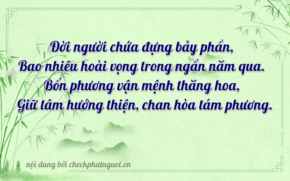 Bài thơ ý nghĩa cho <b>biển số 36K-12754</b> tại website checkphatnguoi.vn