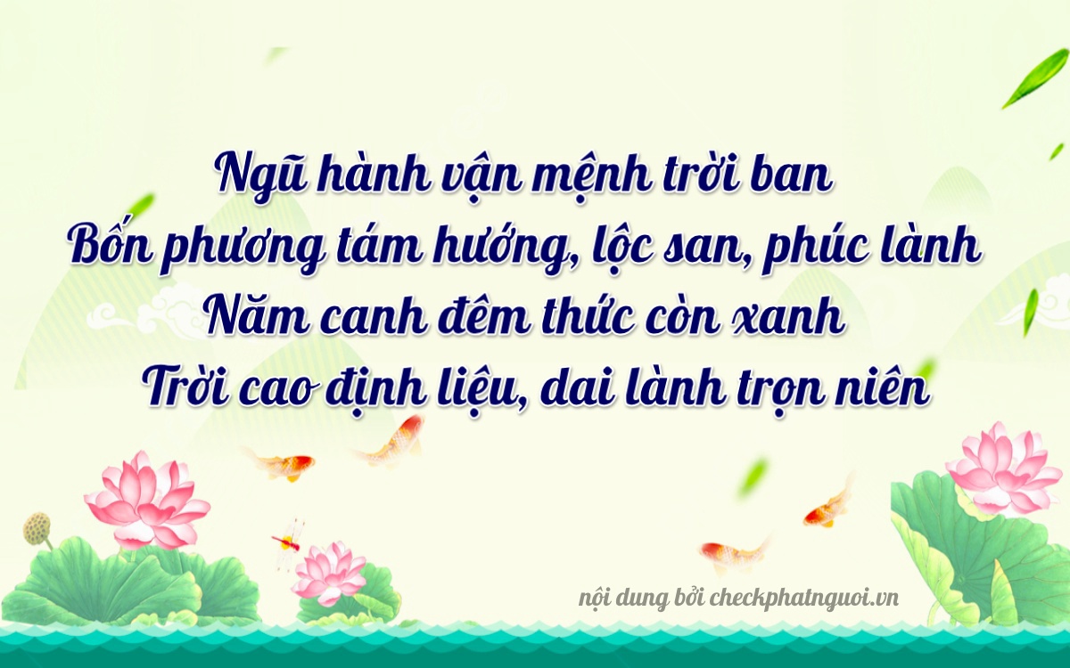 Bài thơ ý nghĩa cho <b>biển số 36K-13645</b> tại website checkphatnguoi.vn