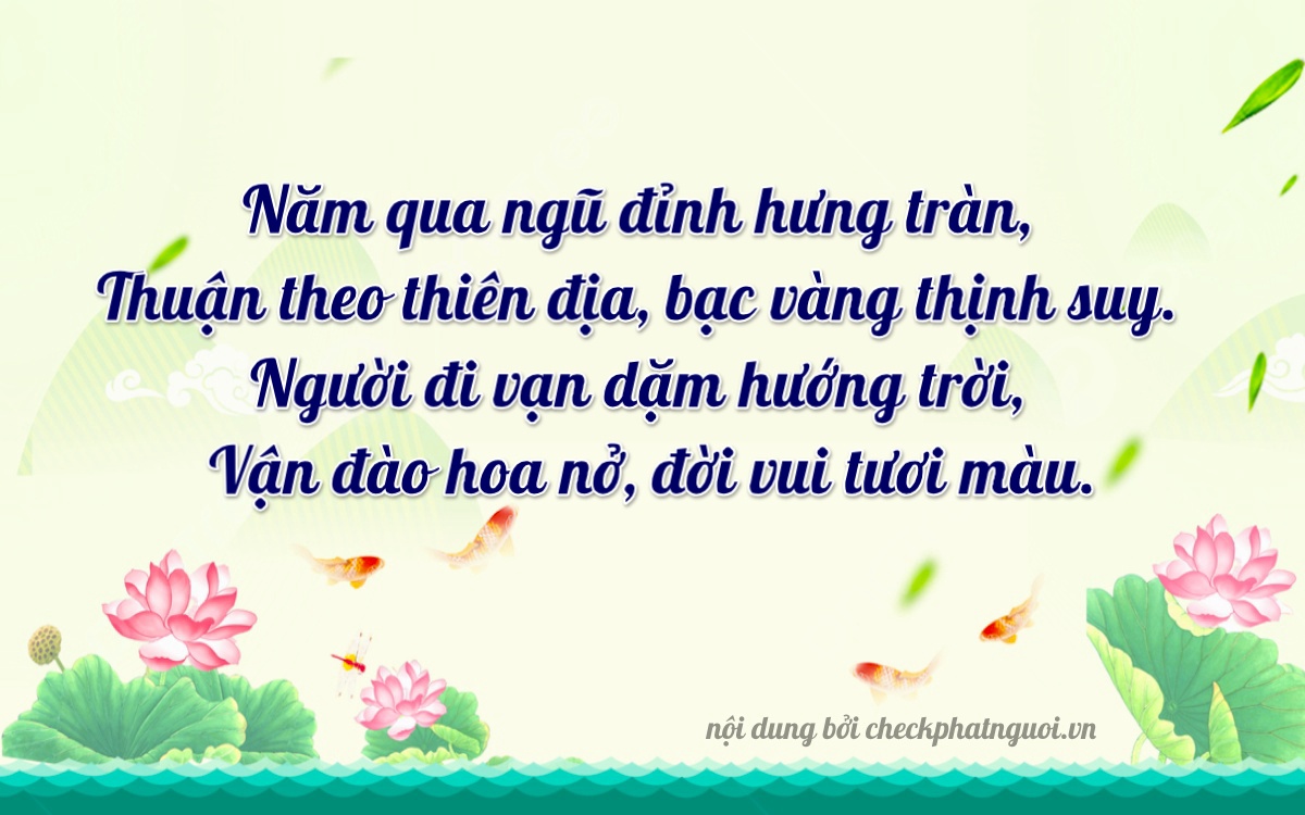 Bài thơ ý nghĩa cho <b>biển số 36K-16467</b> tại website checkphatnguoi.vn
