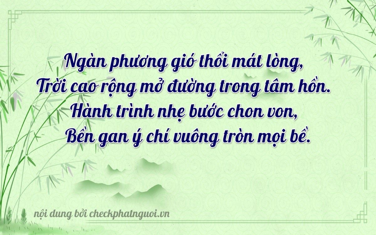 Bài thơ ý nghĩa cho <b>biển số 36K-16603</b> tại website checkphatnguoi.vn