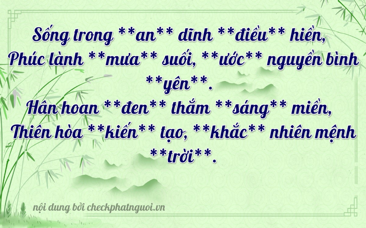 Bài thơ ý nghĩa cho <b>biển số 36K-17183</b> tại website checkphatnguoi.vn