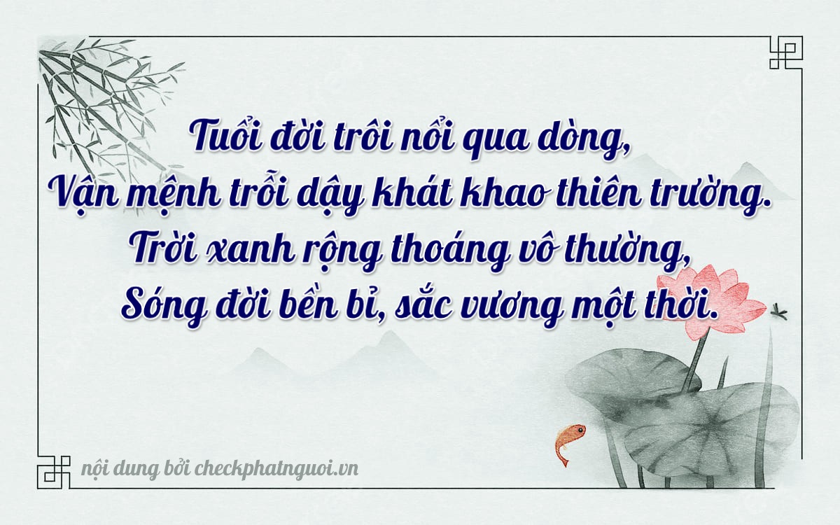 Bài thơ ý nghĩa cho <b>biển số 36K-18163</b> tại website checkphatnguoi.vn