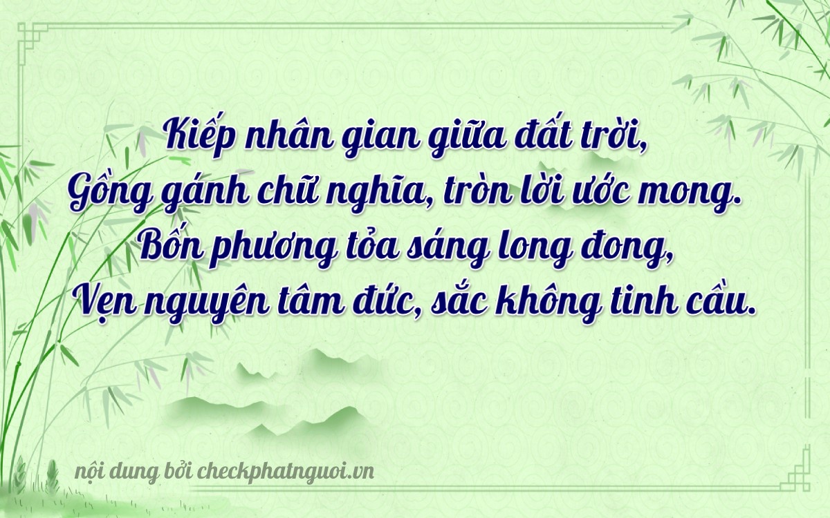 Bài thơ ý nghĩa cho <b>biển số 36K-19701</b> tại website checkphatnguoi.vn