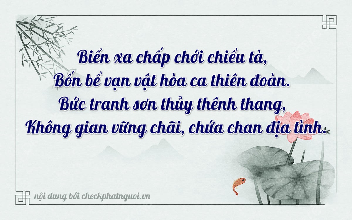 Bài thơ ý nghĩa cho <b>biển số 36K-22401</b> tại website checkphatnguoi.vn