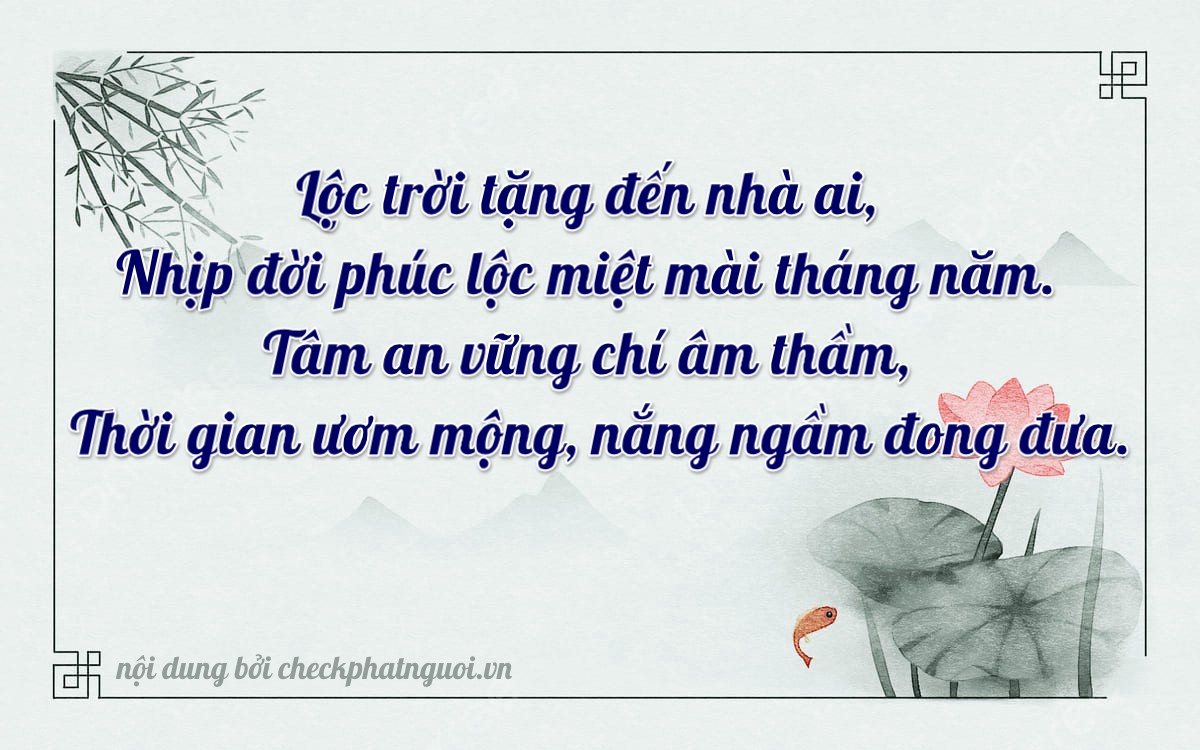 Bài thơ ý nghĩa cho <b>biển số 36K-25424</b> tại website checkphatnguoi.vn