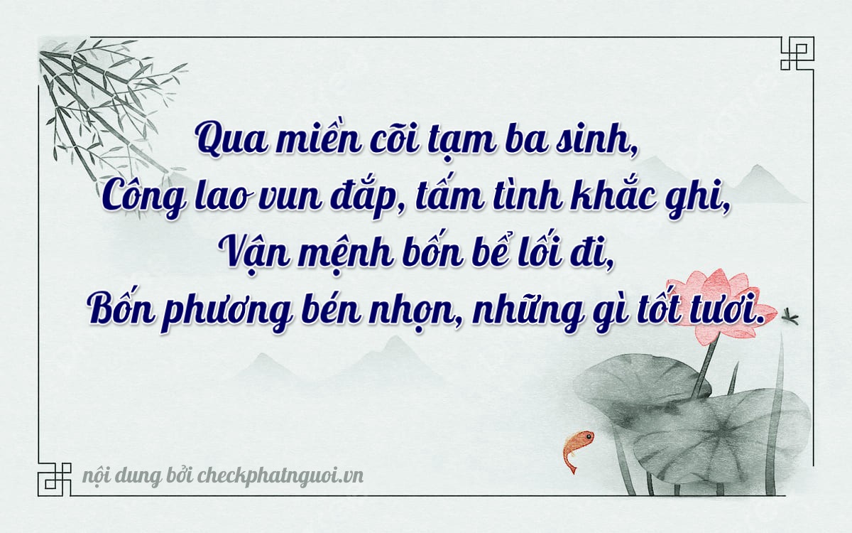 Bài thơ ý nghĩa cho <b>biển số 36K-32544</b> tại website checkphatnguoi.vn