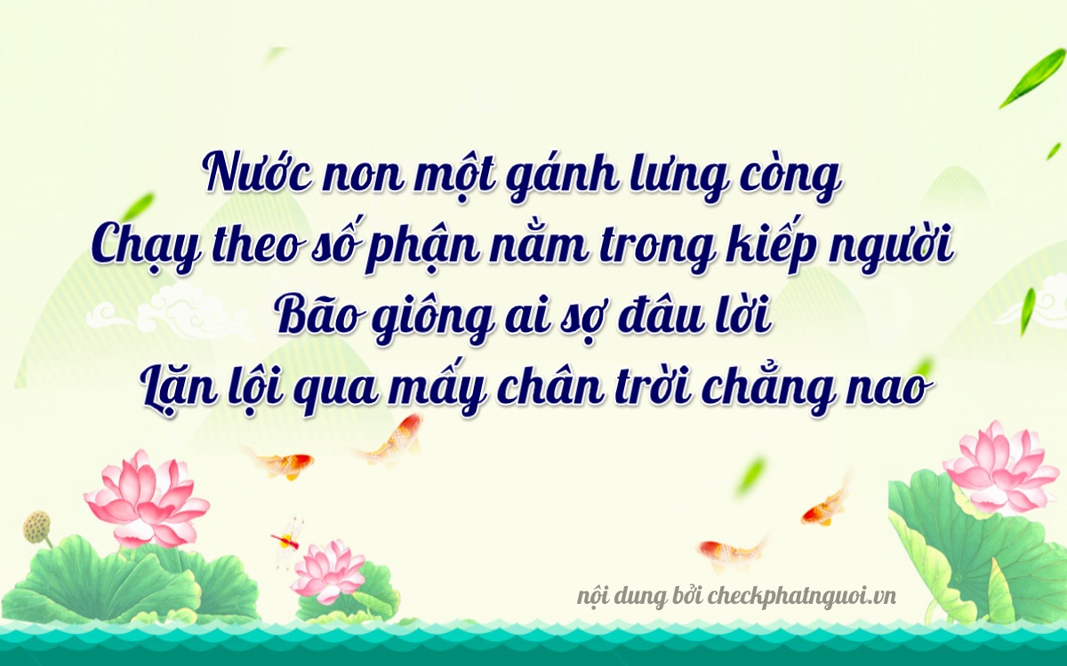 Bài thơ ý nghĩa cho <b>biển số 36K-47349</b> tại website checkphatnguoi.vn