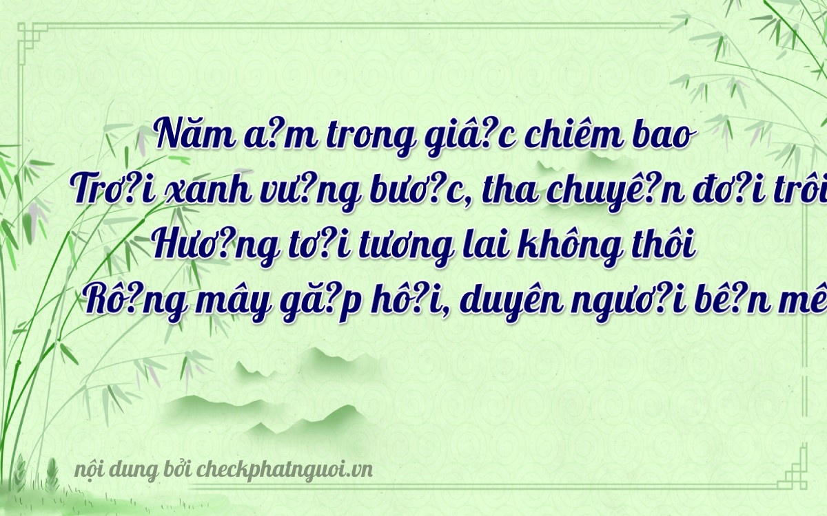 Bài thơ ý nghĩa cho <b>biển số 36K-50154</b> tại website checkphatnguoi.vn