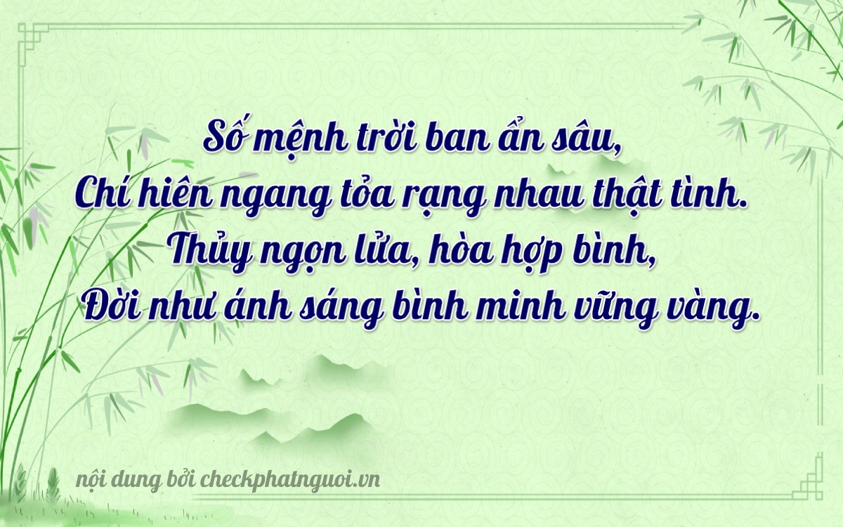 Bài thơ ý nghĩa cho <b>biển số 36K5-06008</b> tại website checkphatnguoi.vn