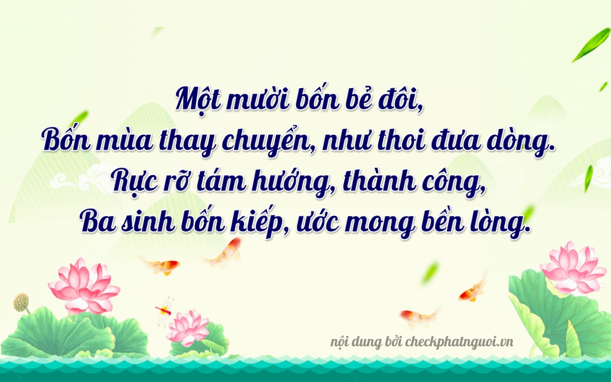 Bài thơ ý nghĩa cho <b>biển số 36K5-14834</b> tại website checkphatnguoi.vn