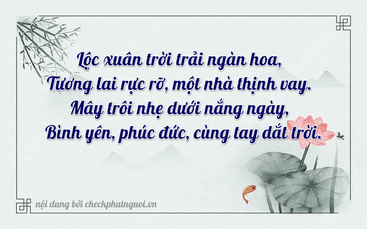 Bài thơ ý nghĩa cho <b>biển số 36K-66073</b> tại website checkphatnguoi.vn