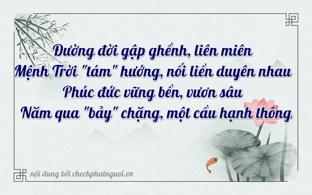 Bài thơ ý nghĩa cho <b>biển số 36K-83567</b> tại website checkphatnguoi.vn