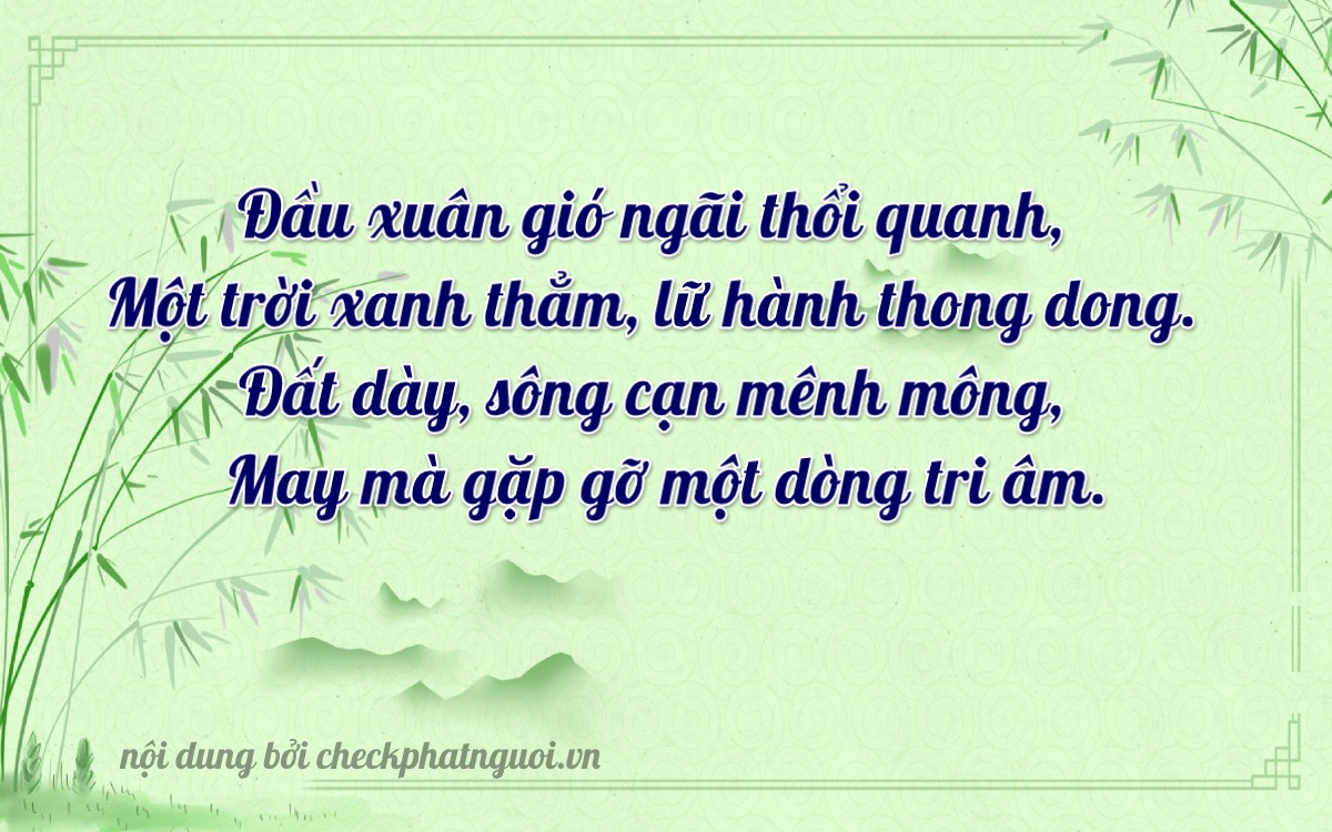 Bài thơ ý nghĩa cho <b>biển số 36L-20262</b> tại website checkphatnguoi.vn