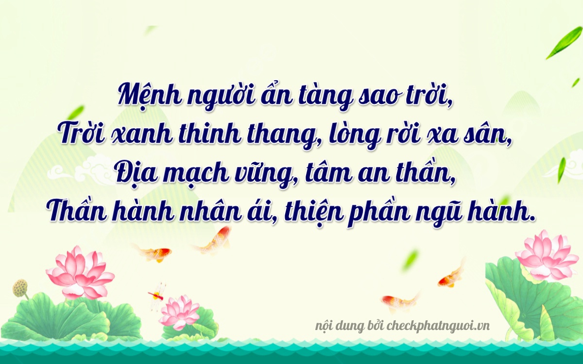 Bài thơ ý nghĩa cho <b>biển số 36L6-00492</b> tại website checkphatnguoi.vn