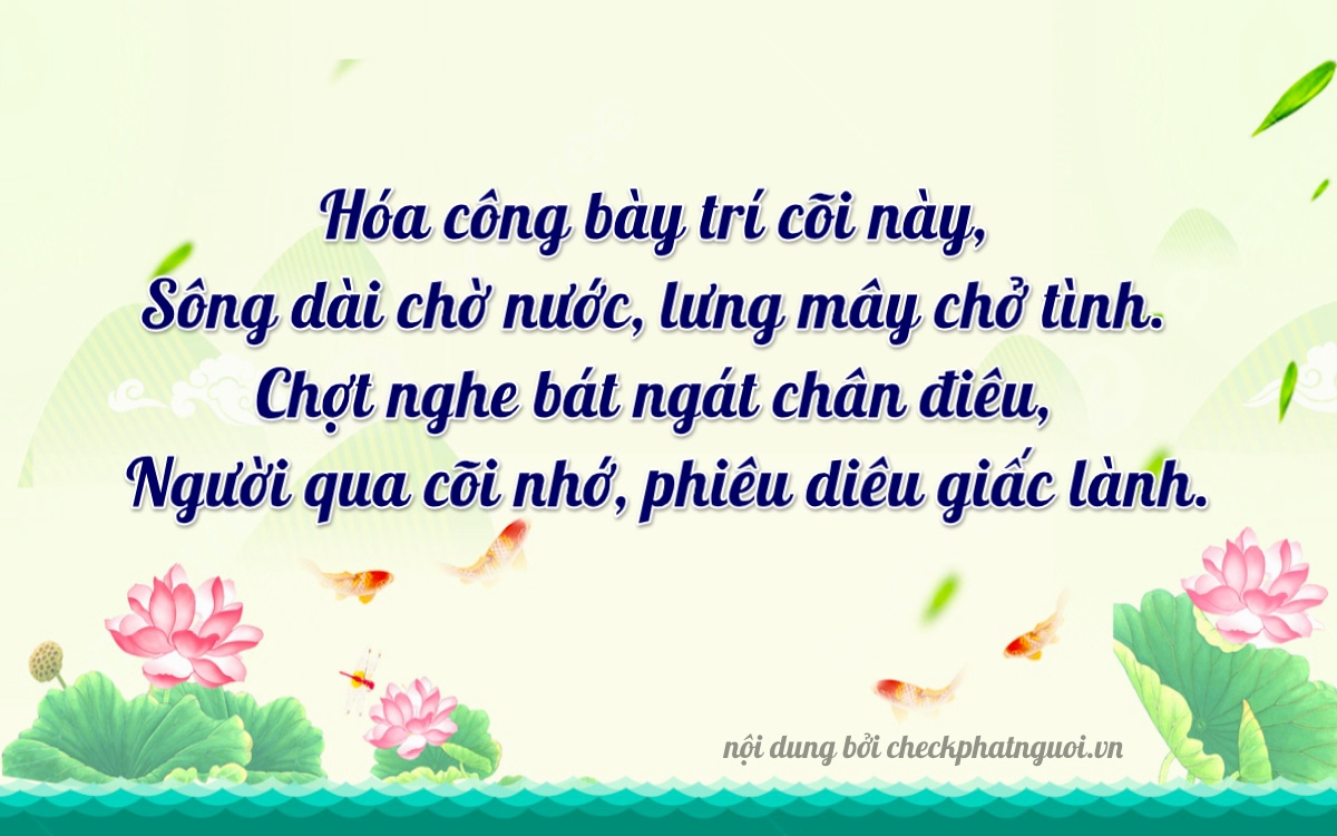 Bài thơ ý nghĩa cho <b>biển số 36L6-08886</b> tại website checkphatnguoi.vn