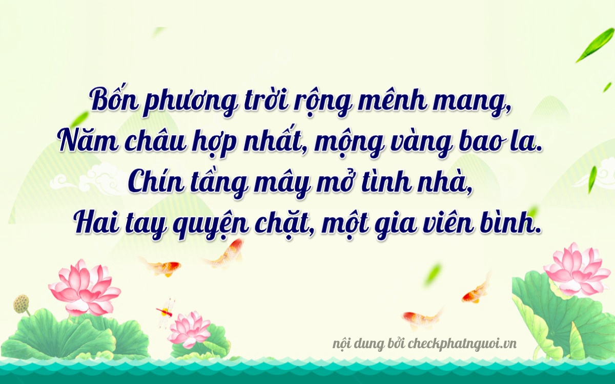 Bài thơ ý nghĩa cho <b>biển số 36N1-01932</b> tại website checkphatnguoi.vn