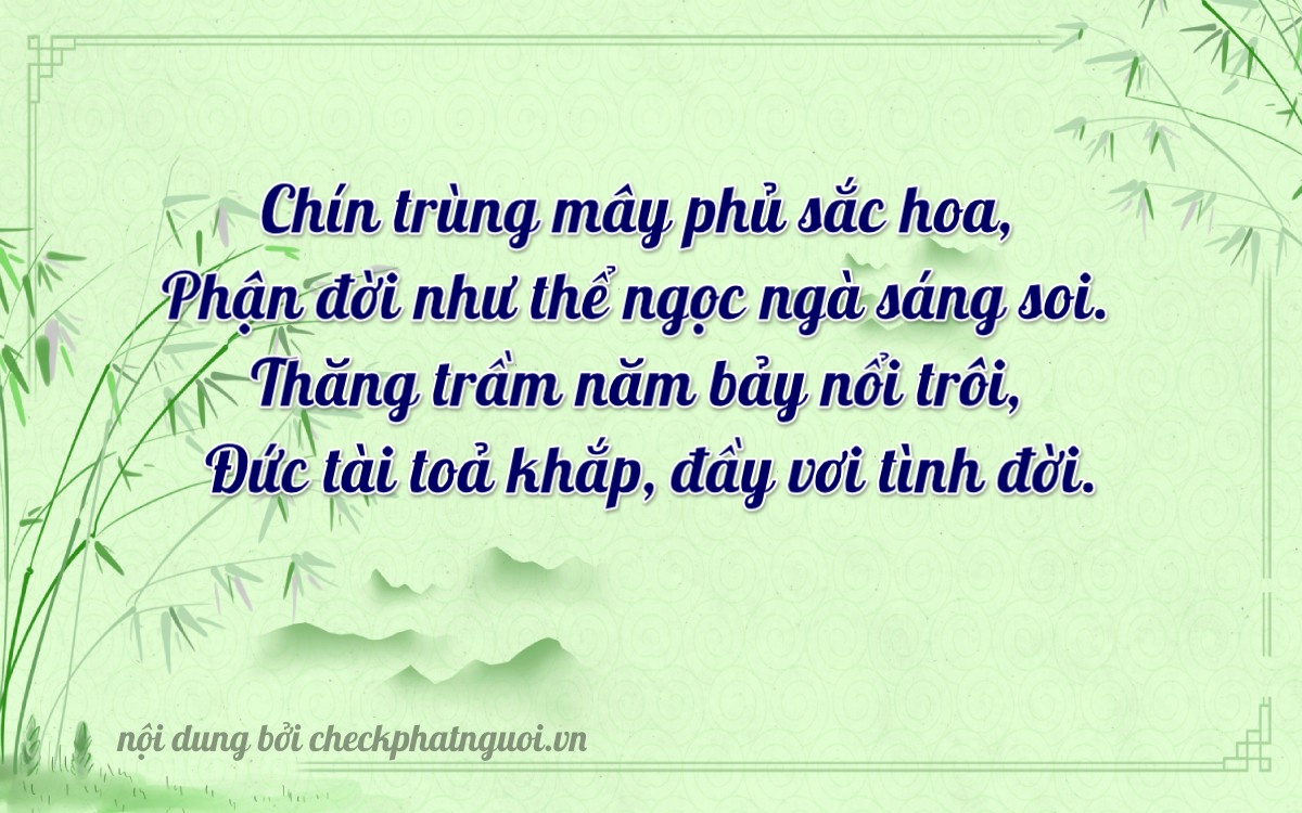 Bài thơ ý nghĩa cho <b>biển số 36N-93245</b> tại website checkphatnguoi.vn