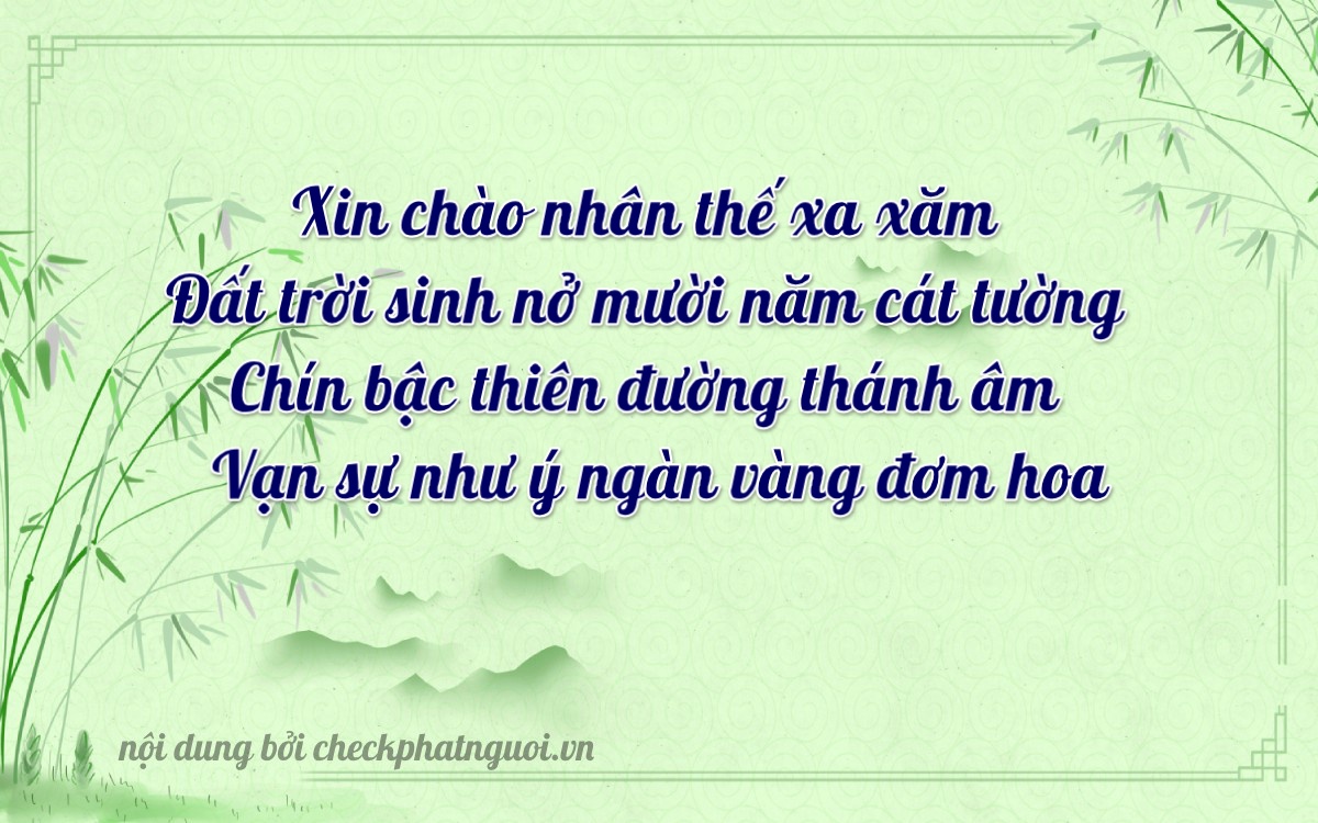 Bài thơ ý nghĩa cho <b>biển số 36P4-16927</b> tại website checkphatnguoi.vn