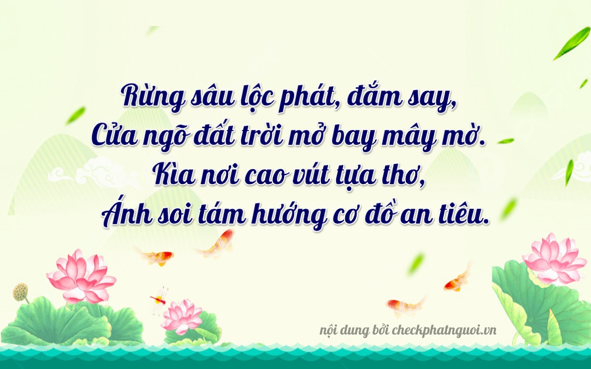 Bài thơ ý nghĩa cho <b>biển số 36P-46480</b> tại website checkphatnguoi.vn