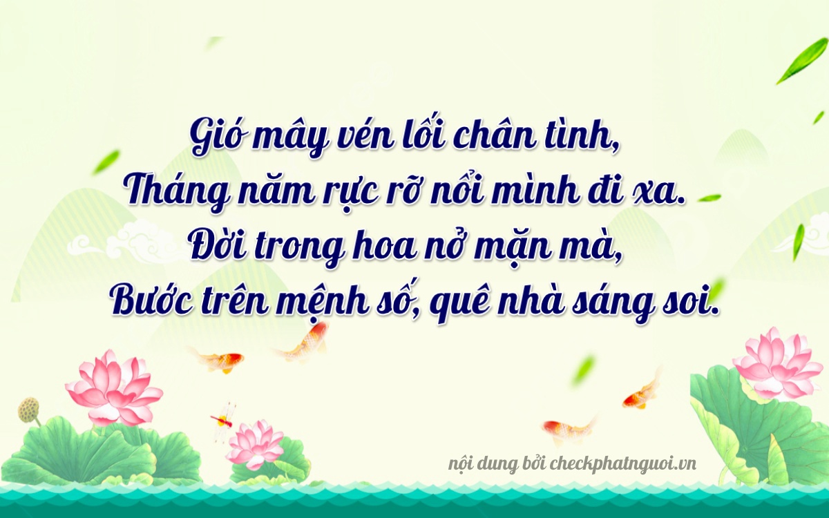 Bài thơ ý nghĩa cho <b>biển số 36P-69108</b> tại website checkphatnguoi.vn