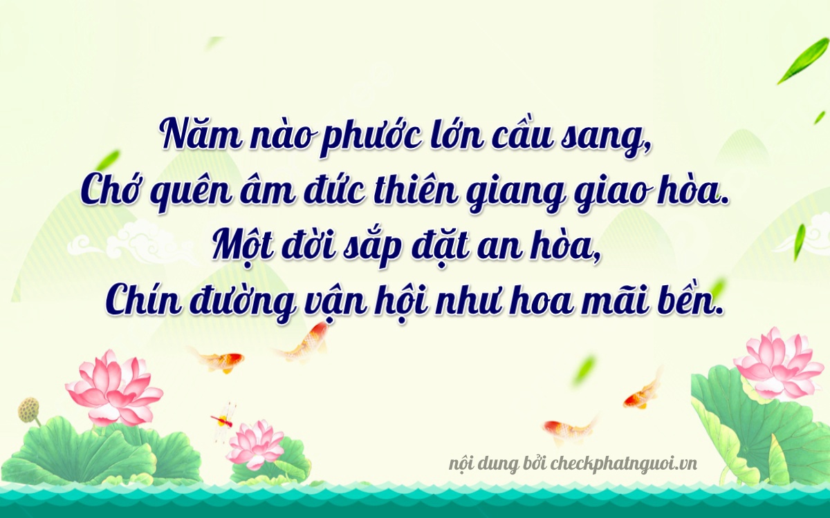 Bài thơ ý nghĩa cho <b>biển số 36P7-59031</b> tại website checkphatnguoi.vn