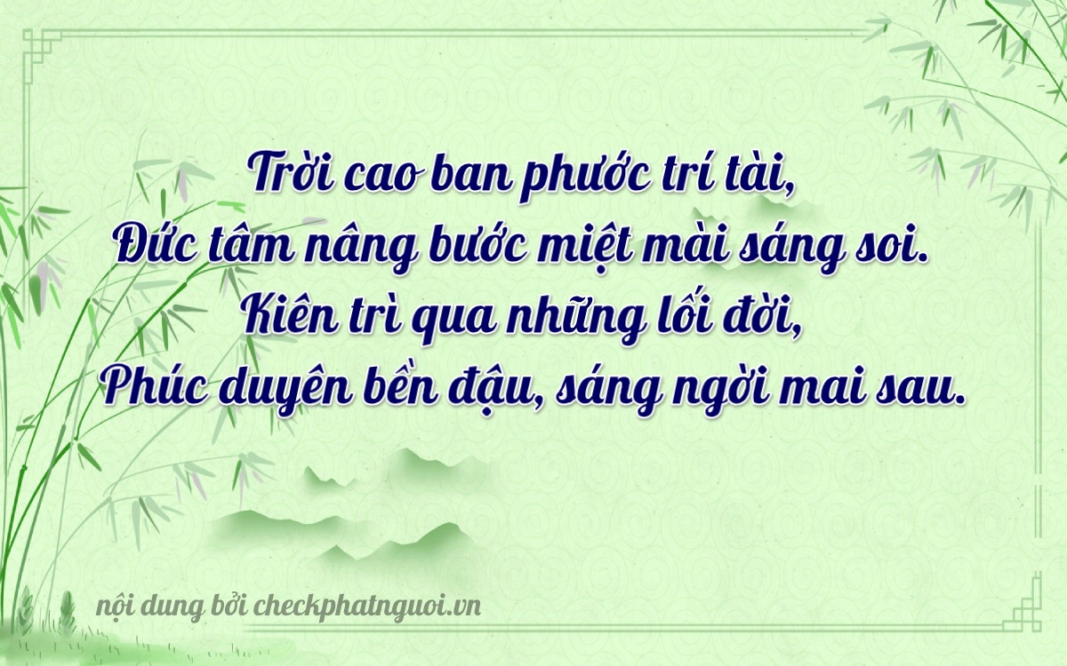 Bài thơ ý nghĩa cho <b>biển số 37997</b> tại website checkphatnguoi.vn