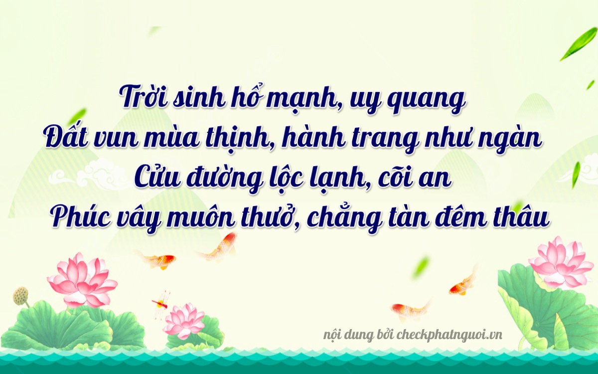 Bài thơ ý nghĩa cho <b>biển số 37A-02916</b> tại website checkphatnguoi.vn