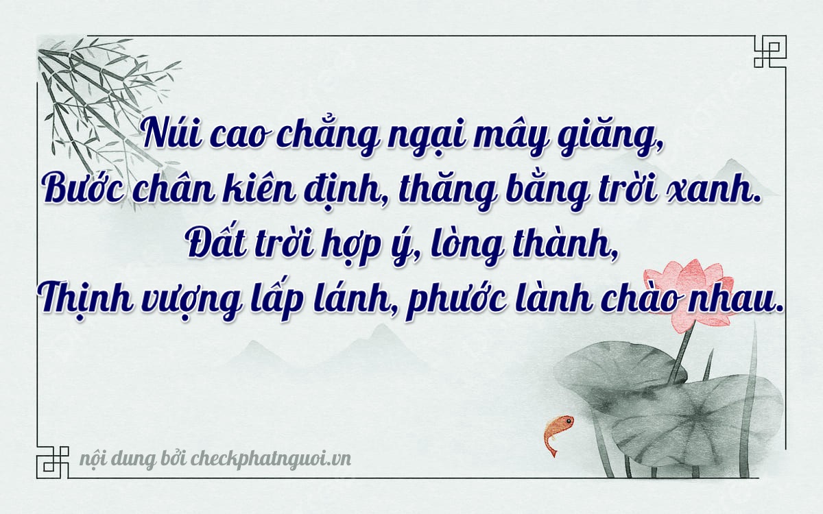 Bài thơ ý nghĩa cho <b>biển số 37A-04979</b> tại website checkphatnguoi.vn
