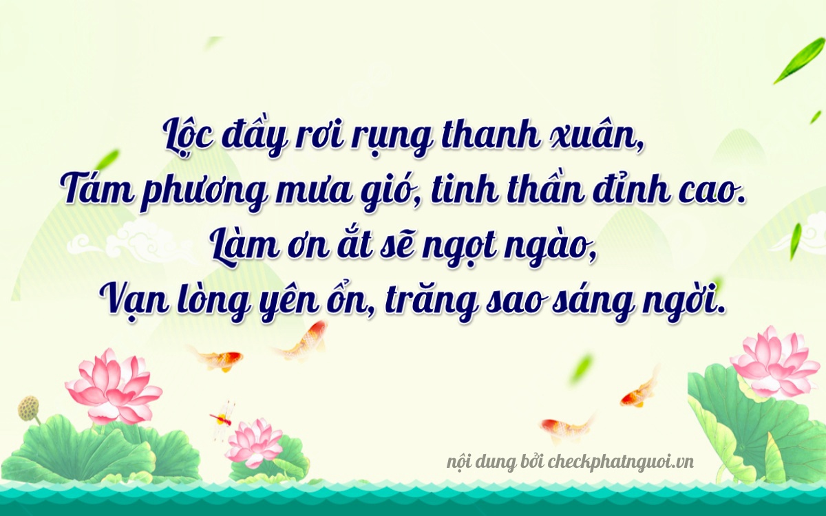 Bài thơ ý nghĩa cho <b>biển số 37A-06018</b> tại website checkphatnguoi.vn