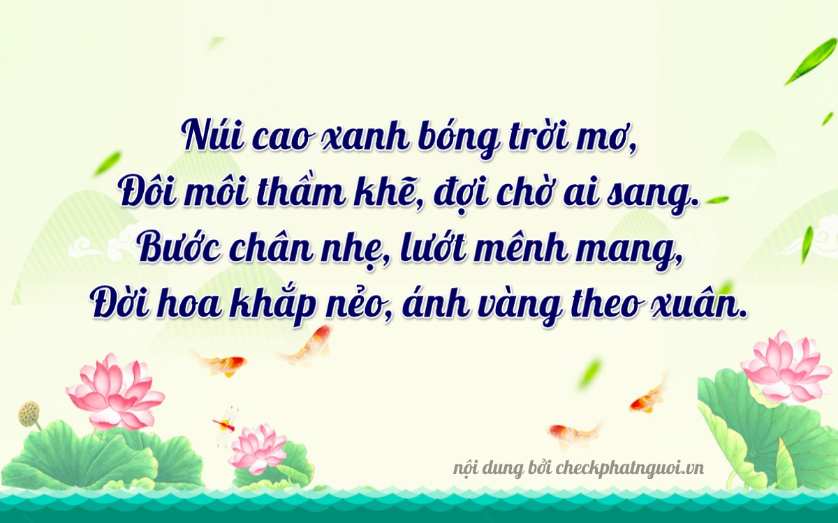Bài thơ ý nghĩa cho <b>biển số 37A-09022</b> tại website checkphatnguoi.vn