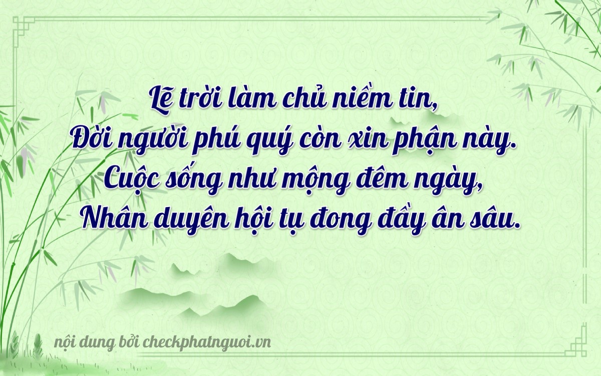 Bài thơ ý nghĩa cho <b>biển số 37A-11952</b> tại website checkphatnguoi.vn