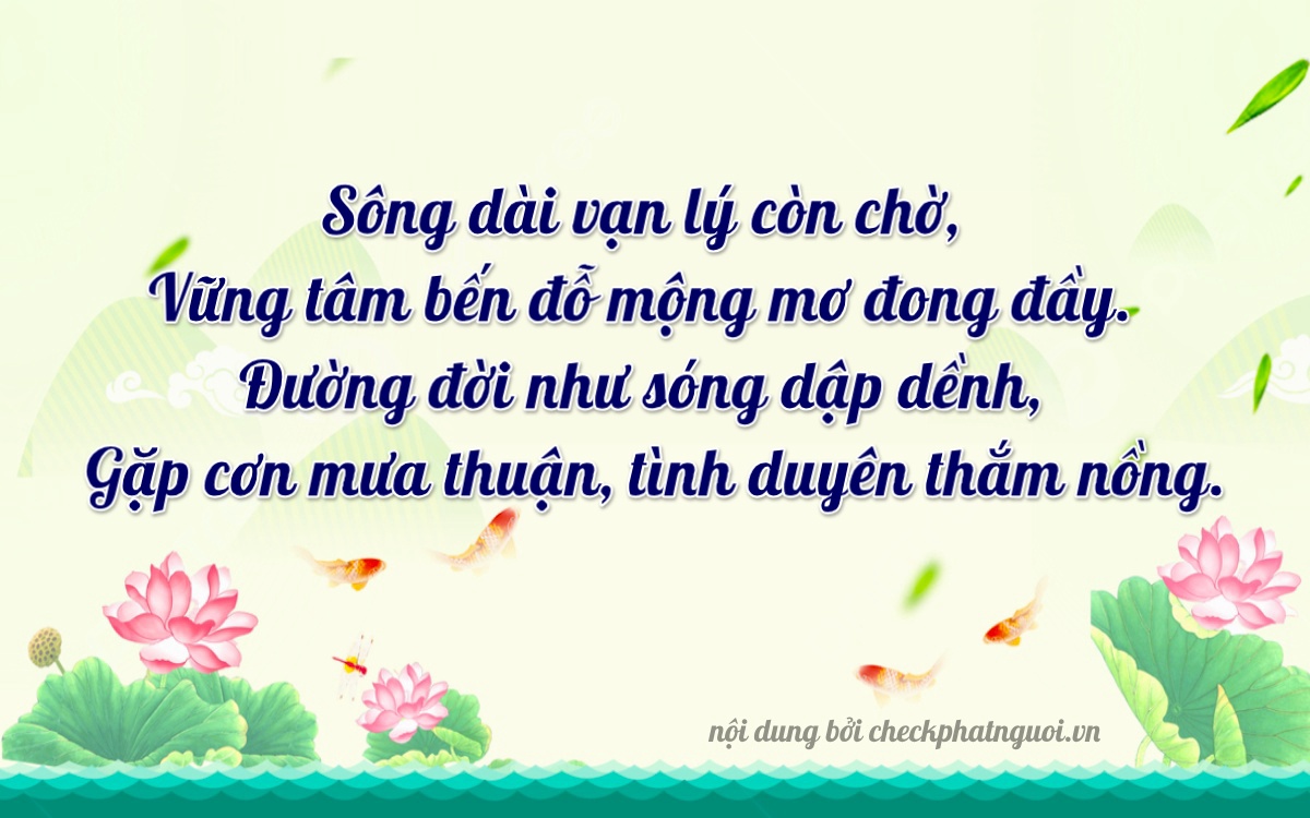 Bài thơ ý nghĩa cho <b>biển số 37A-12237</b> tại website checkphatnguoi.vn