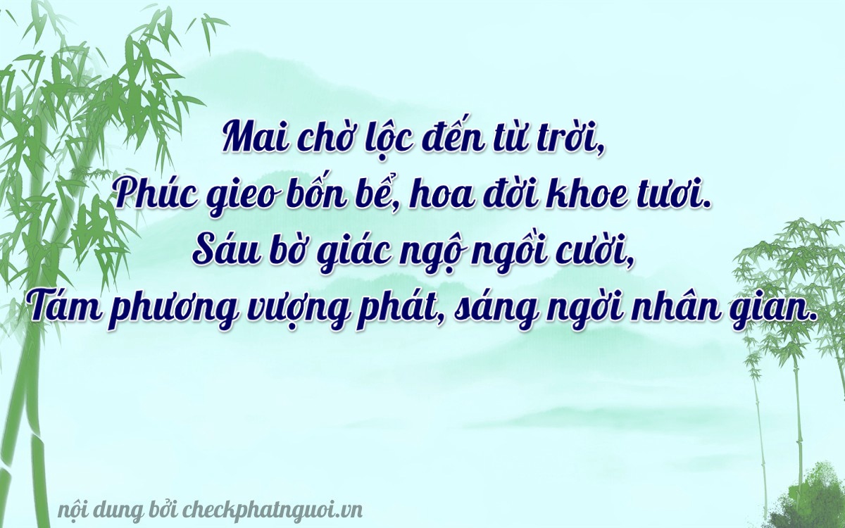 Bài thơ ý nghĩa cho <b>biển số 37A-15468</b> tại website checkphatnguoi.vn
