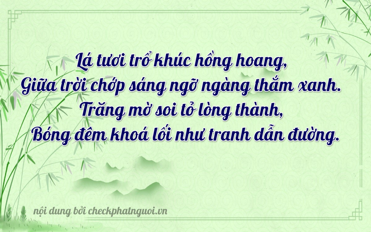 Bài thơ ý nghĩa cho <b>biển số 37A-16364</b> tại website checkphatnguoi.vn