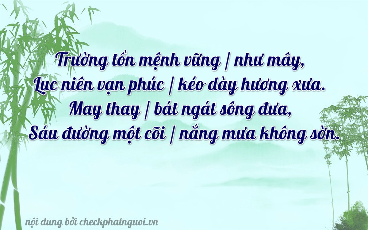 Bài thơ ý nghĩa cho <b>biển số 37A-16668</b> tại website checkphatnguoi.vn