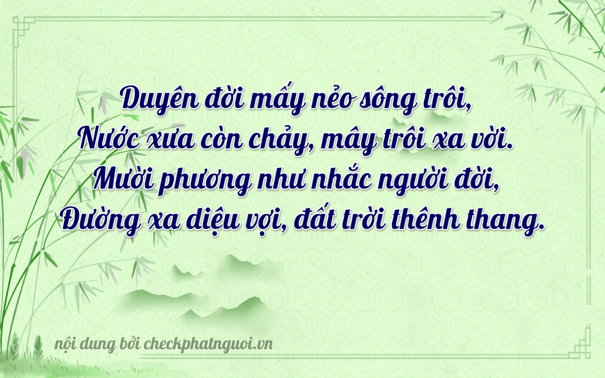Bài thơ ý nghĩa cho <b>biển số 37A-16717</b> tại website checkphatnguoi.vn