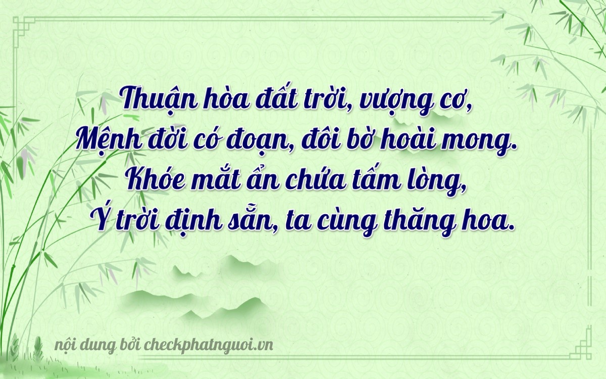 Bài thơ ý nghĩa cho <b>biển số 37A-17223</b> tại website checkphatnguoi.vn